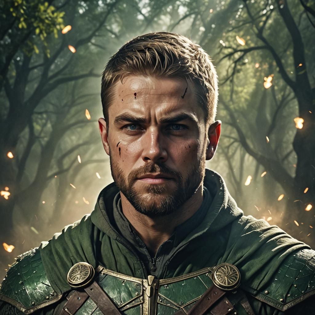 Oliver Queen: Hyperrealistic Portrait in Magical Realism