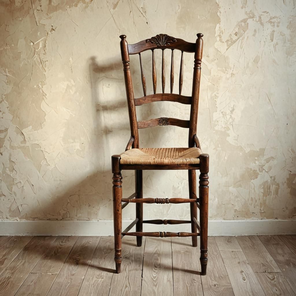 Surreal Distorted Chair: Digital Art in Mystical Realism