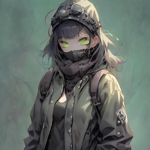 Post-Apocalyptic Anime Girl Concept Art