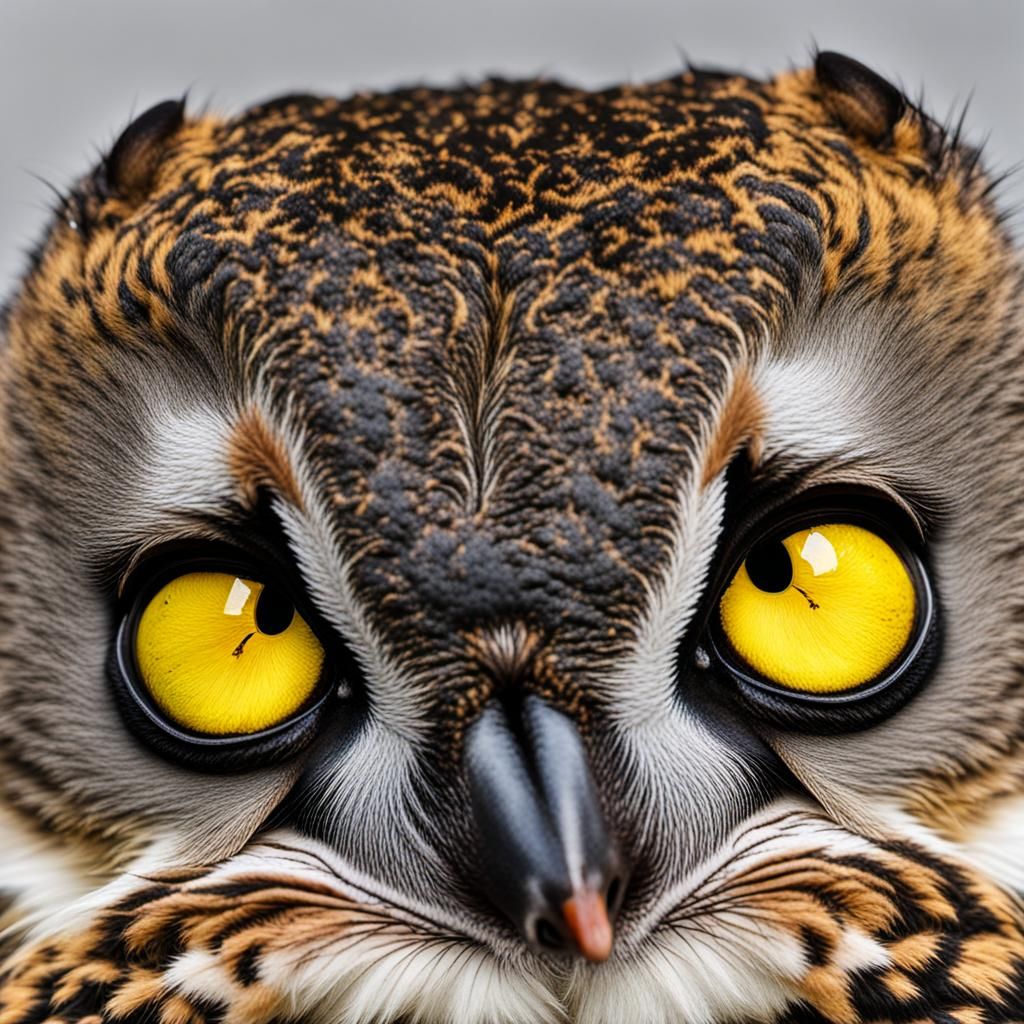 Squirrel Wide-Eyed Gazing at a Nut