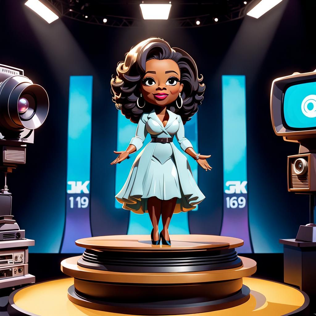 The Queen of Talk Gets Bobble Fun: Oprah Winfrey's Iconic Bo...