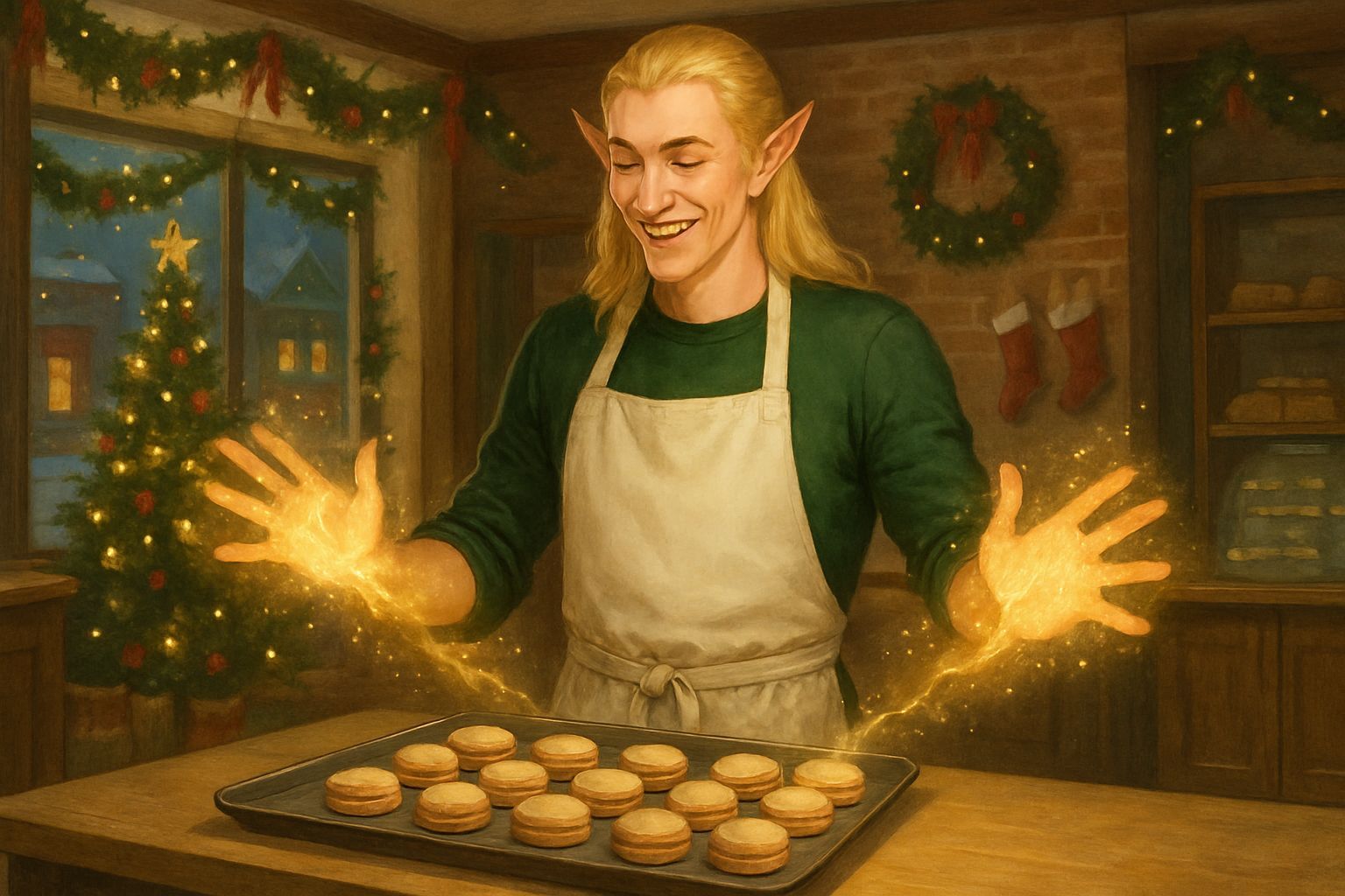 Elf Baker Conjures Magical Christmas Macaroons