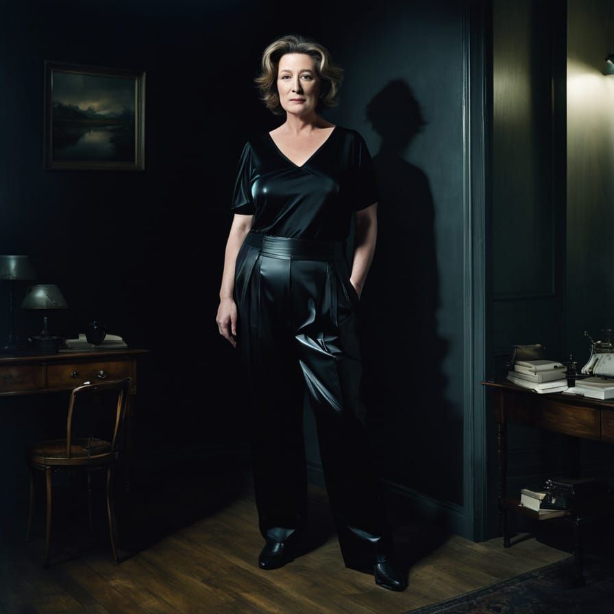 Confident Caroline in Dramatic Black