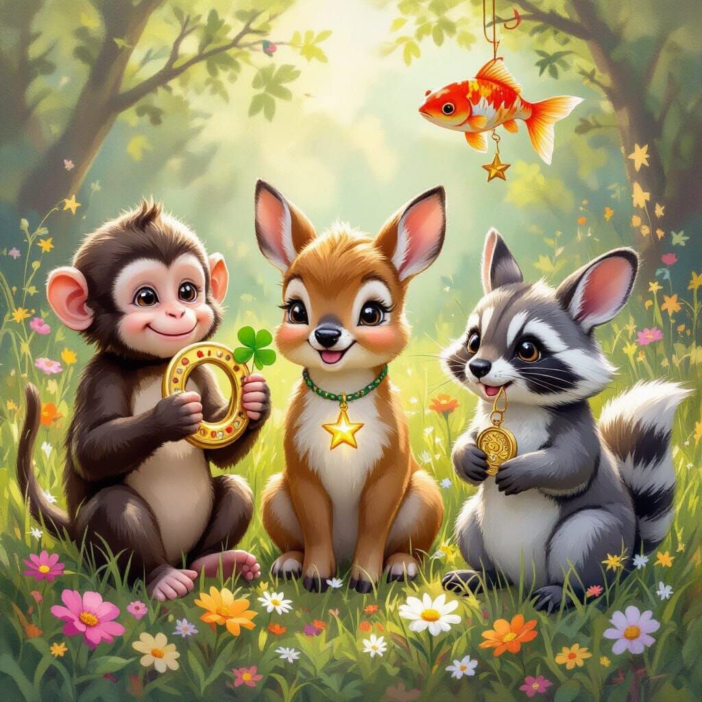 Baby Animals Display Good Luck Charms in Vibrant Glen