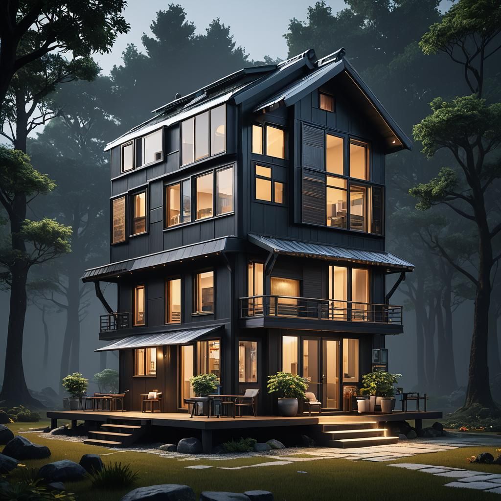 Futuristic Chinese Tiny House: Marquette Model