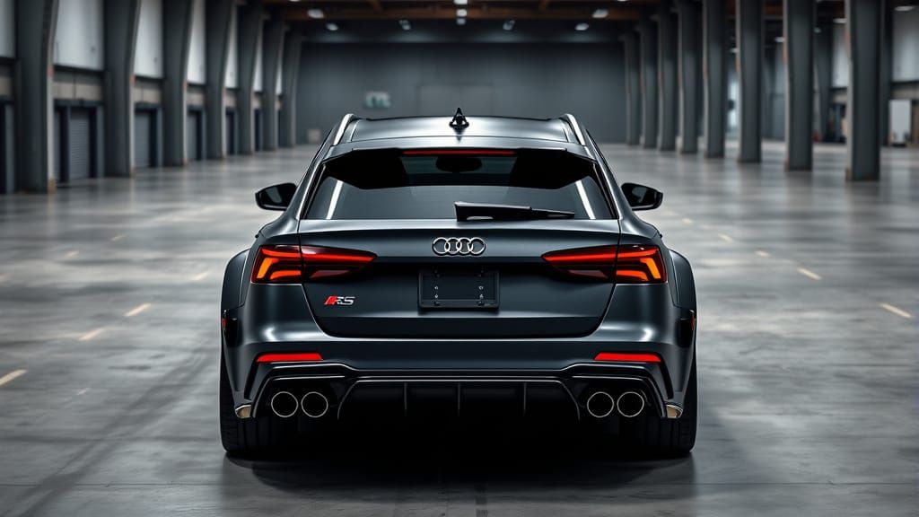 Tuned 2025 Audi RS6 Avant Back View