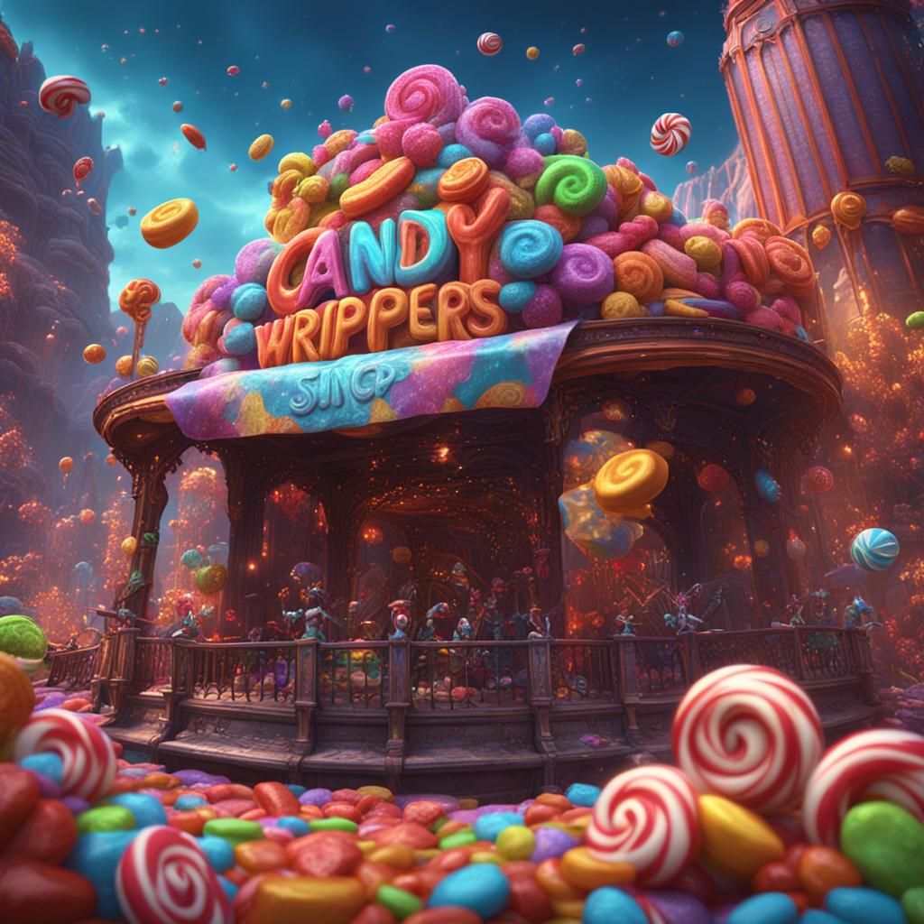 Singing Candy Wrappers: Detailed Matte Painting