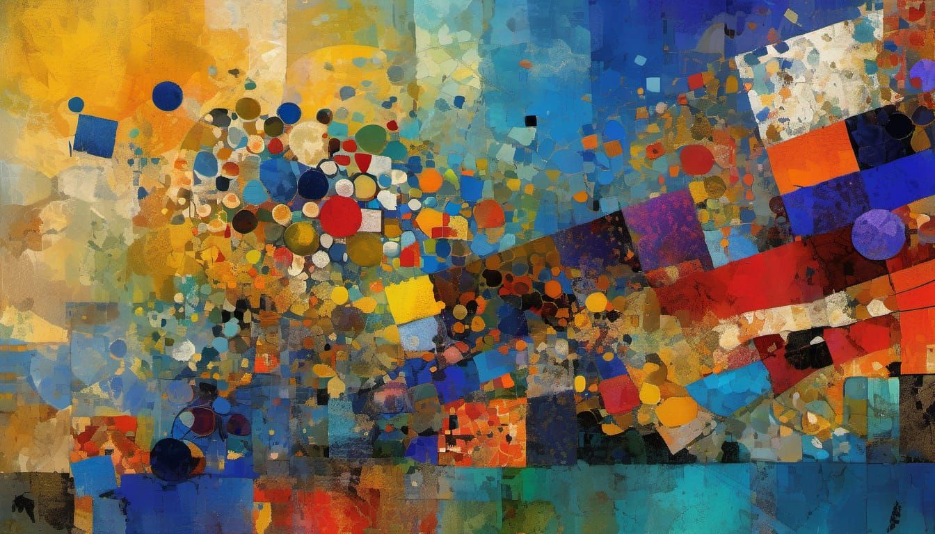 Dreamlike Digital Collage in Mixed Media Style