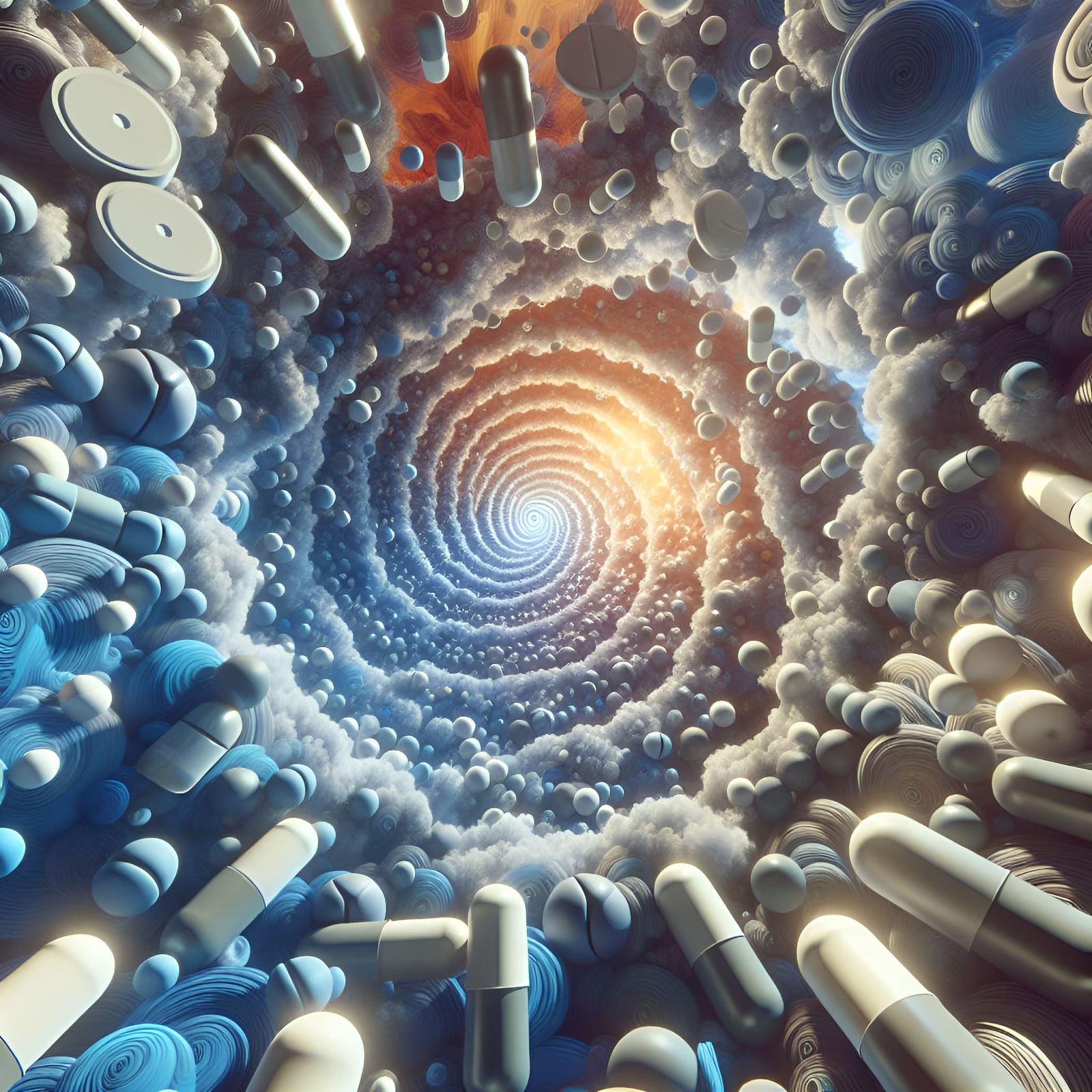 Pharmaceutical Joy: A High-Resolution Digital Art Masterpiec...
