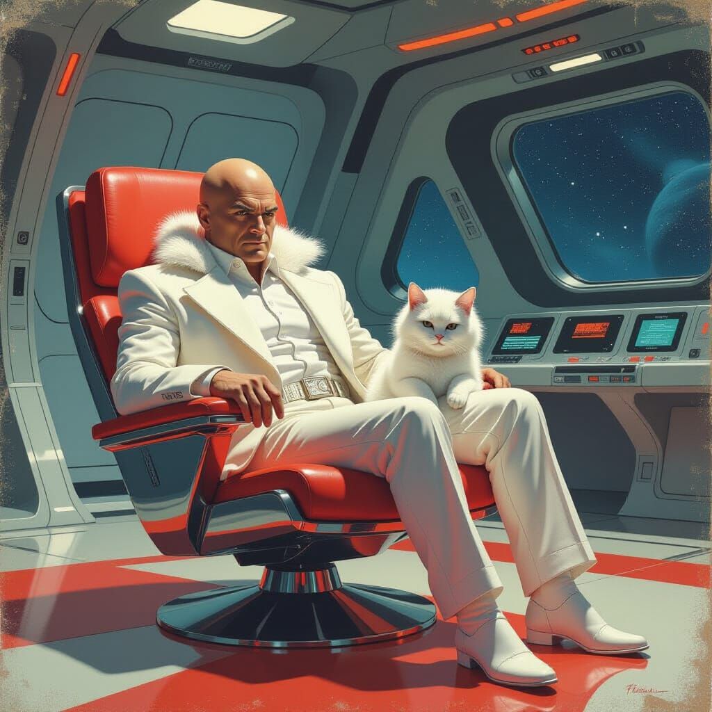 Blofeld in Space: Vintage Sci-Fi Paperback Cover Art