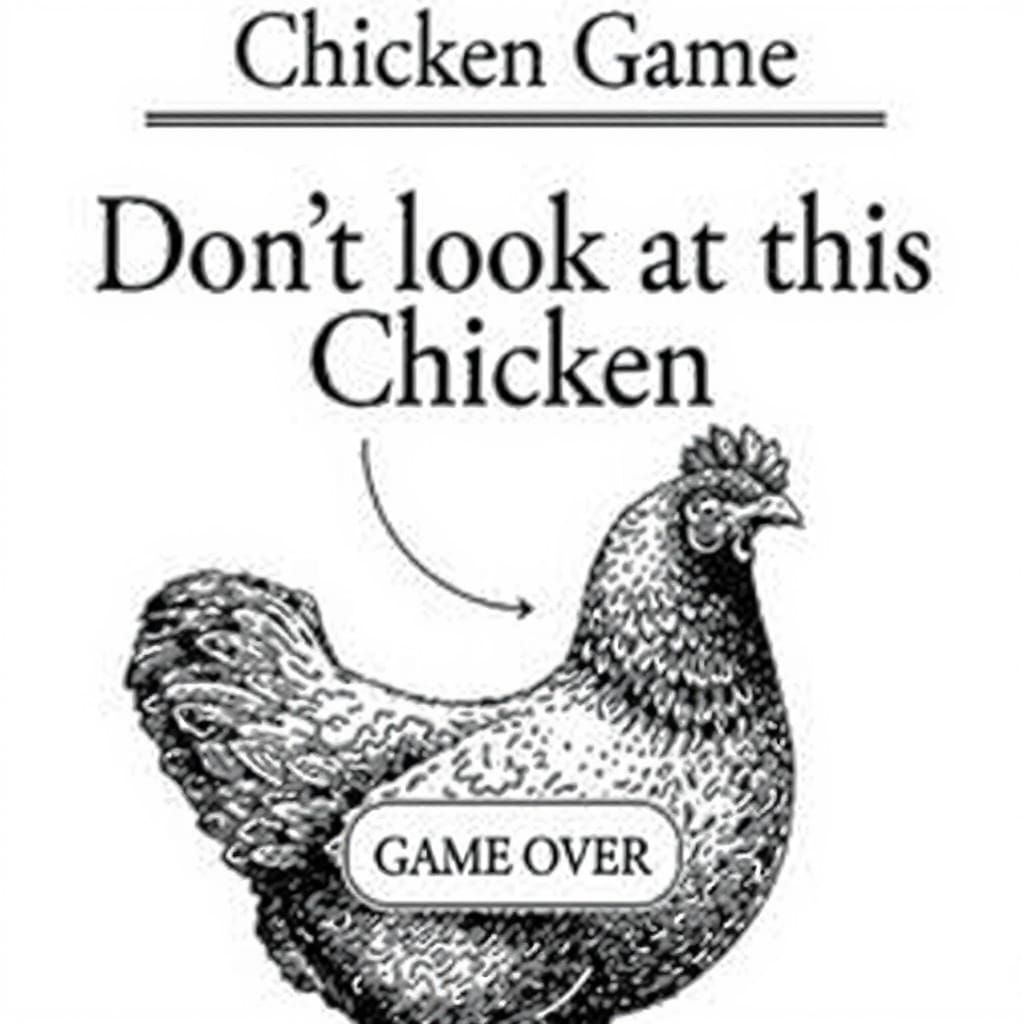 Rural Chicken Game in Digital Painting Style