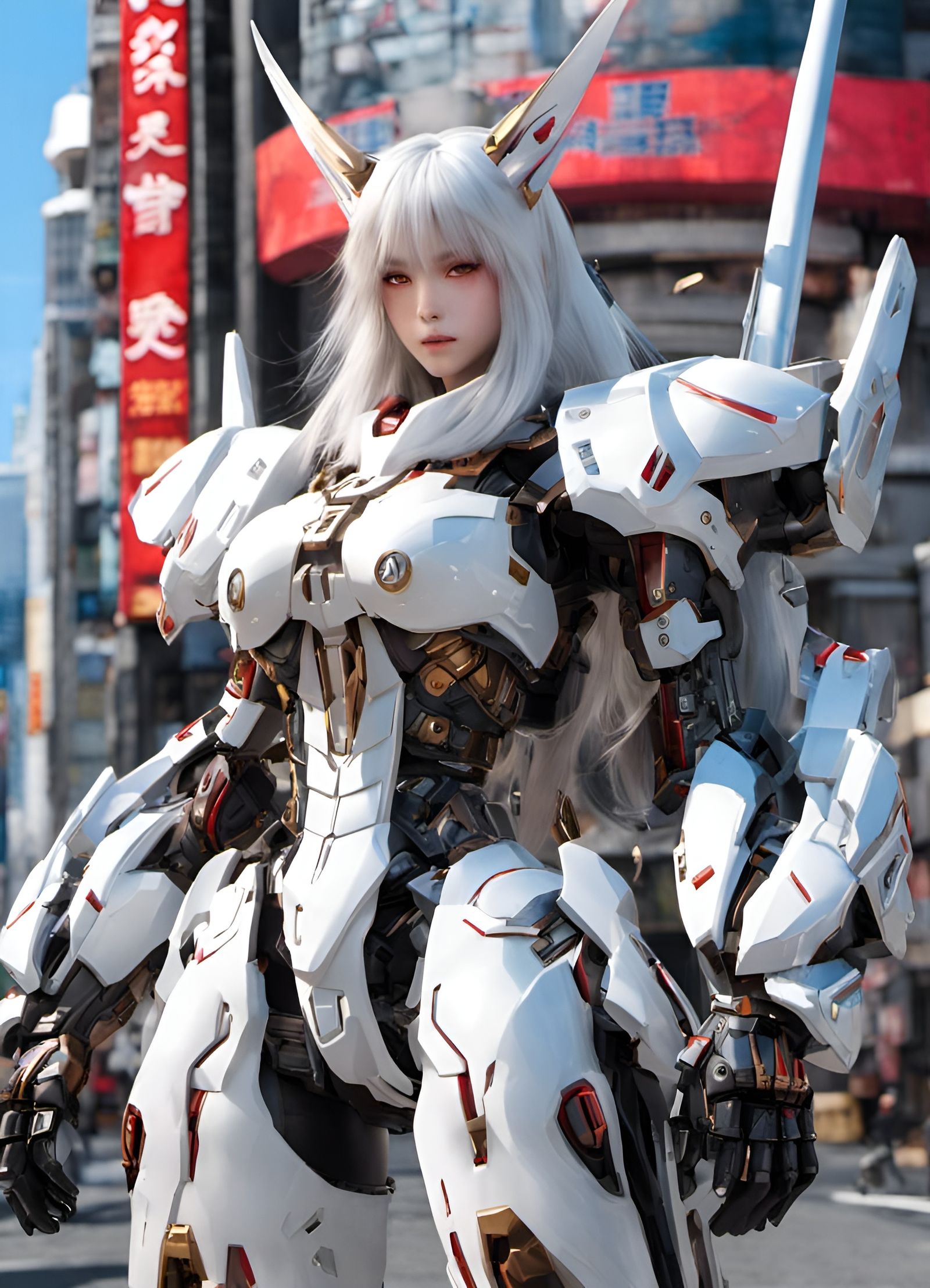 Oni-Girl in powersuit