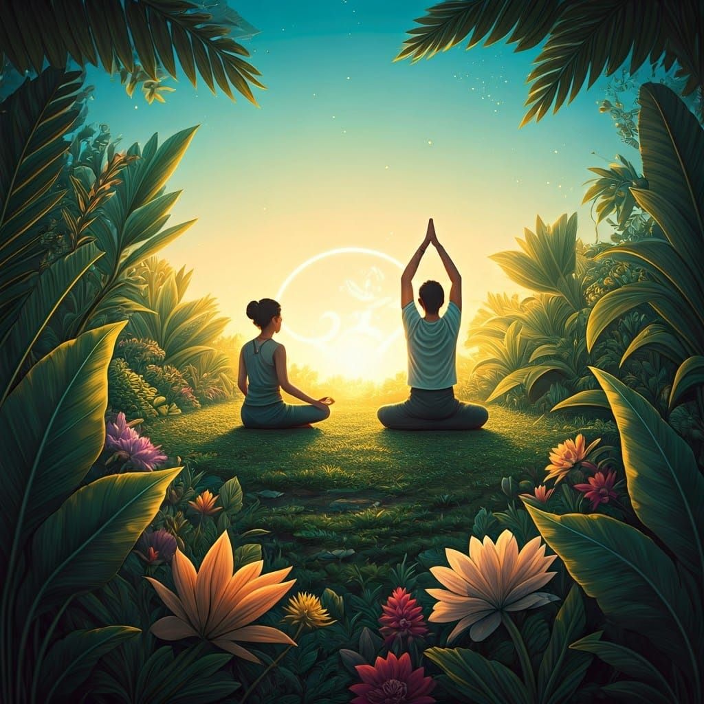 Ethereal Landscape of Harmony and Eco-Friendly Living