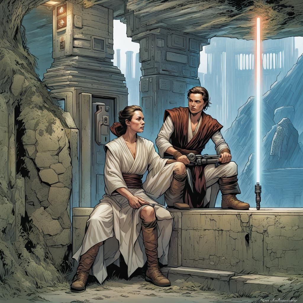 Rey Skywalker's Jedi Order: Comic Book Art