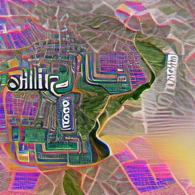 Futuristic Cityscape in Cyberpunk Style