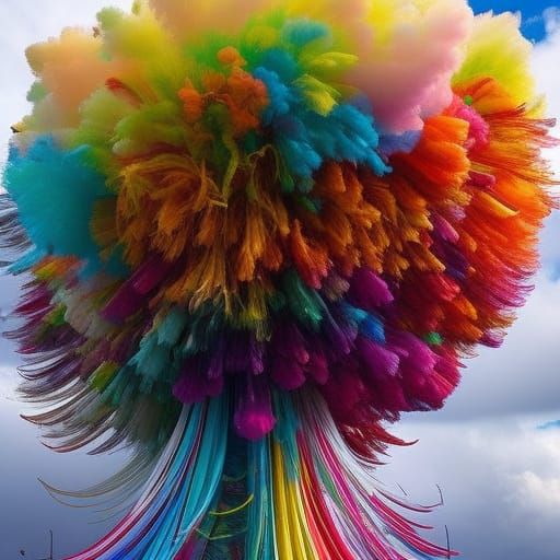 Colorful Balloons in a Hyperdetailed Fantasy Art Style