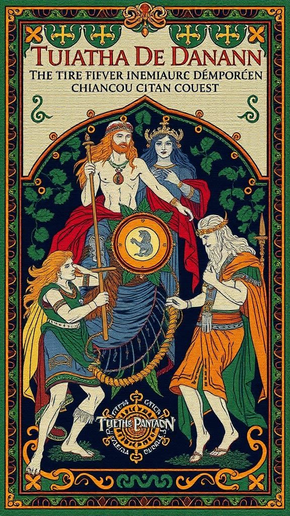 Celtic Pantheon Tapestry: Tuatha Dé Danann