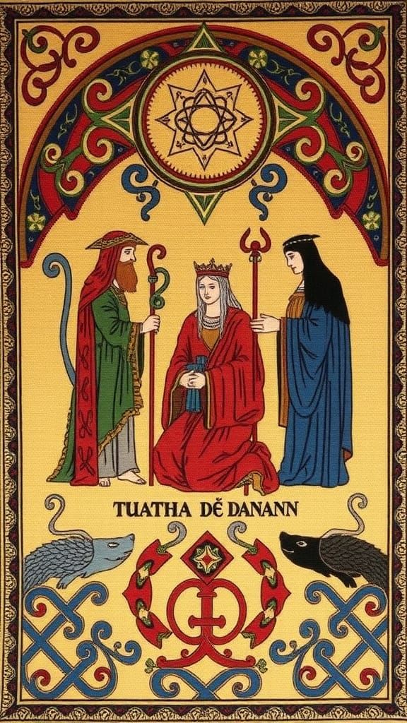 Celtic Pantheon Tapestry: Tuatha Dé Danann