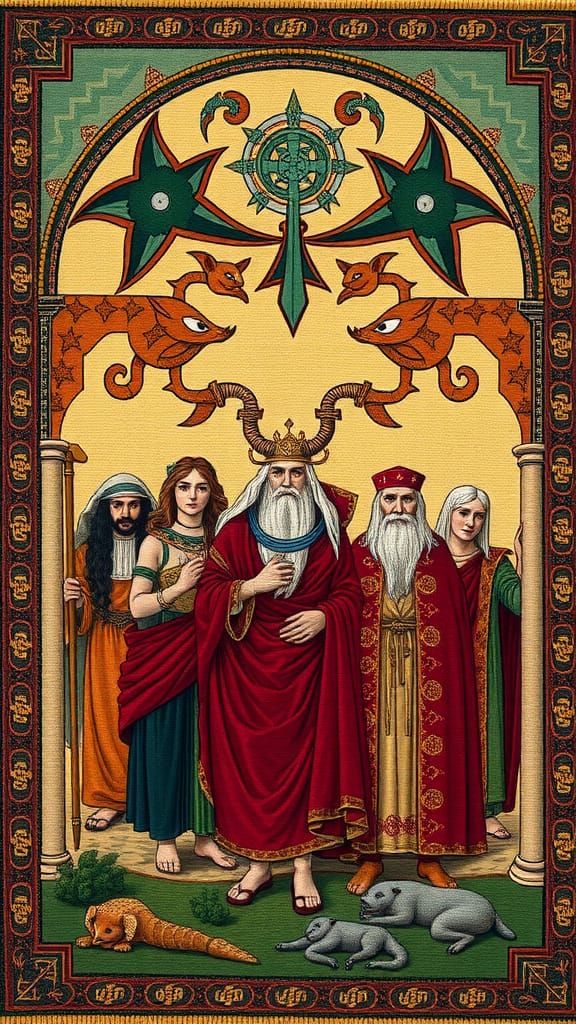 Celtic Pantheon: Tuatha Dé Danann Tapestry