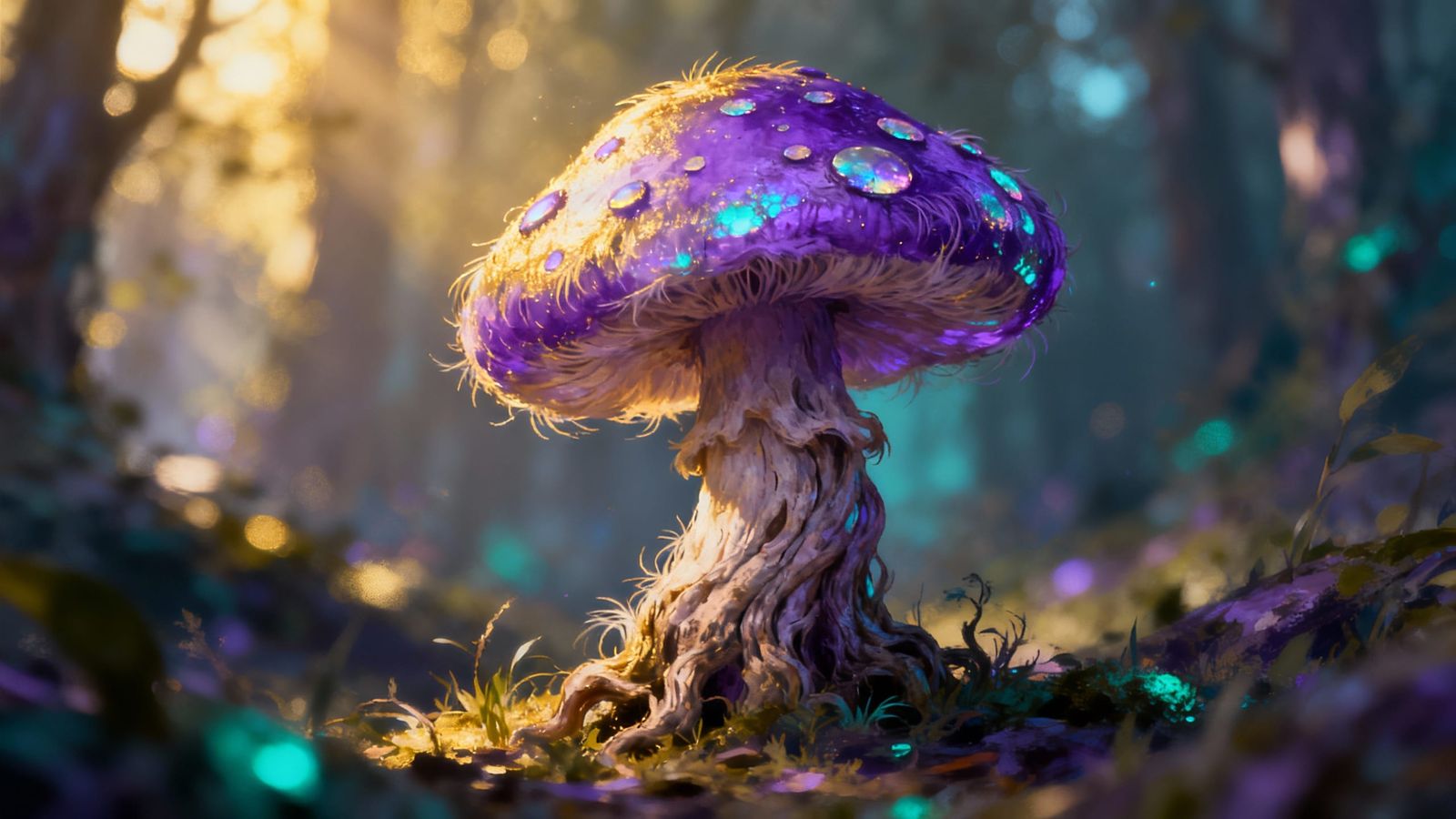 Whimsical Yeoiat Mushroom Art