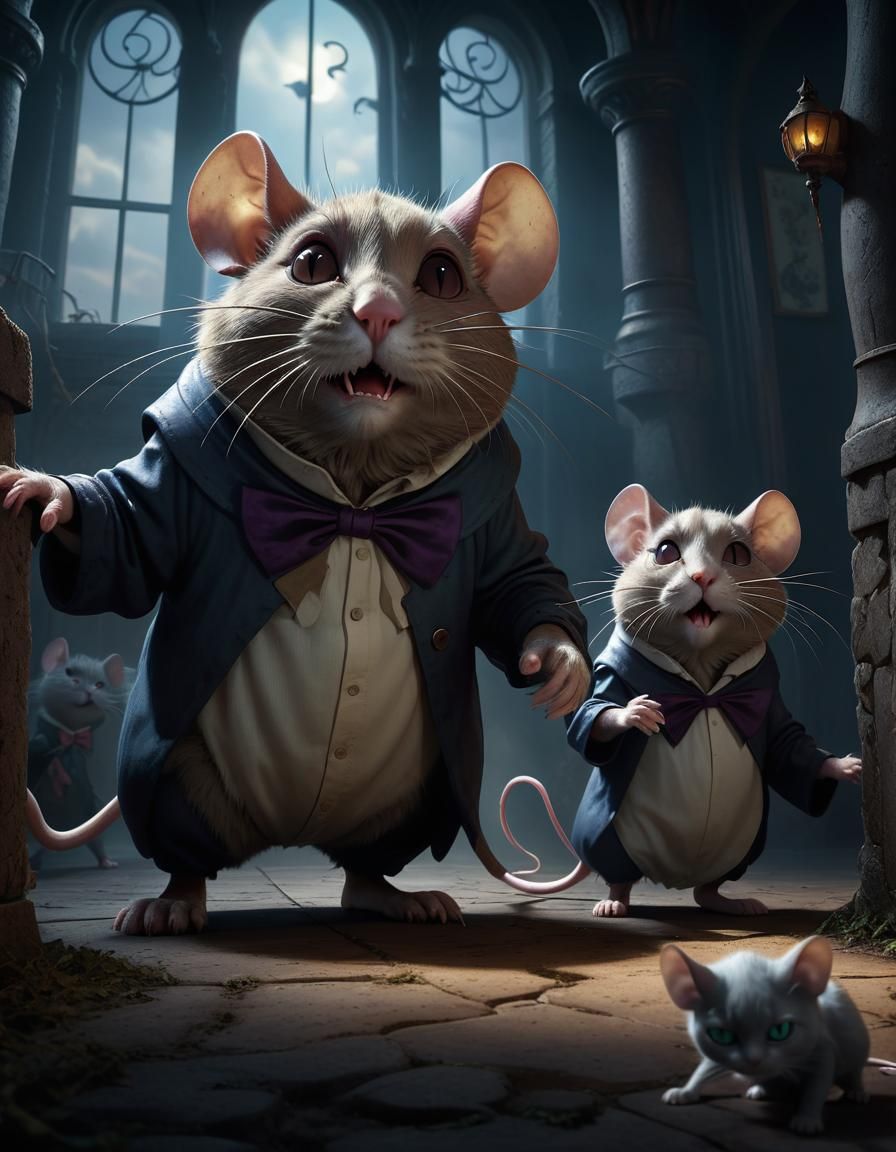 Hybrid Mice looking for Mr. Cat