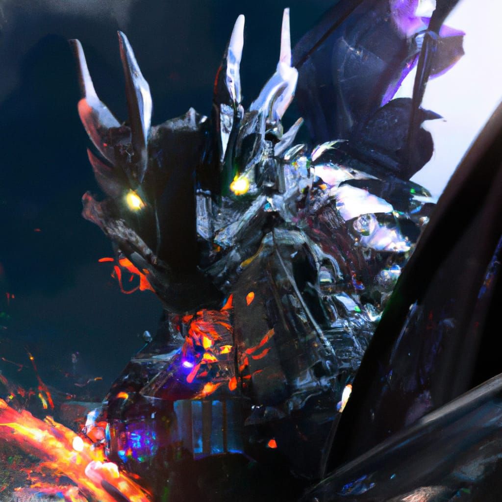 Holographic Car Dragon, Cosmic Astral Illustration