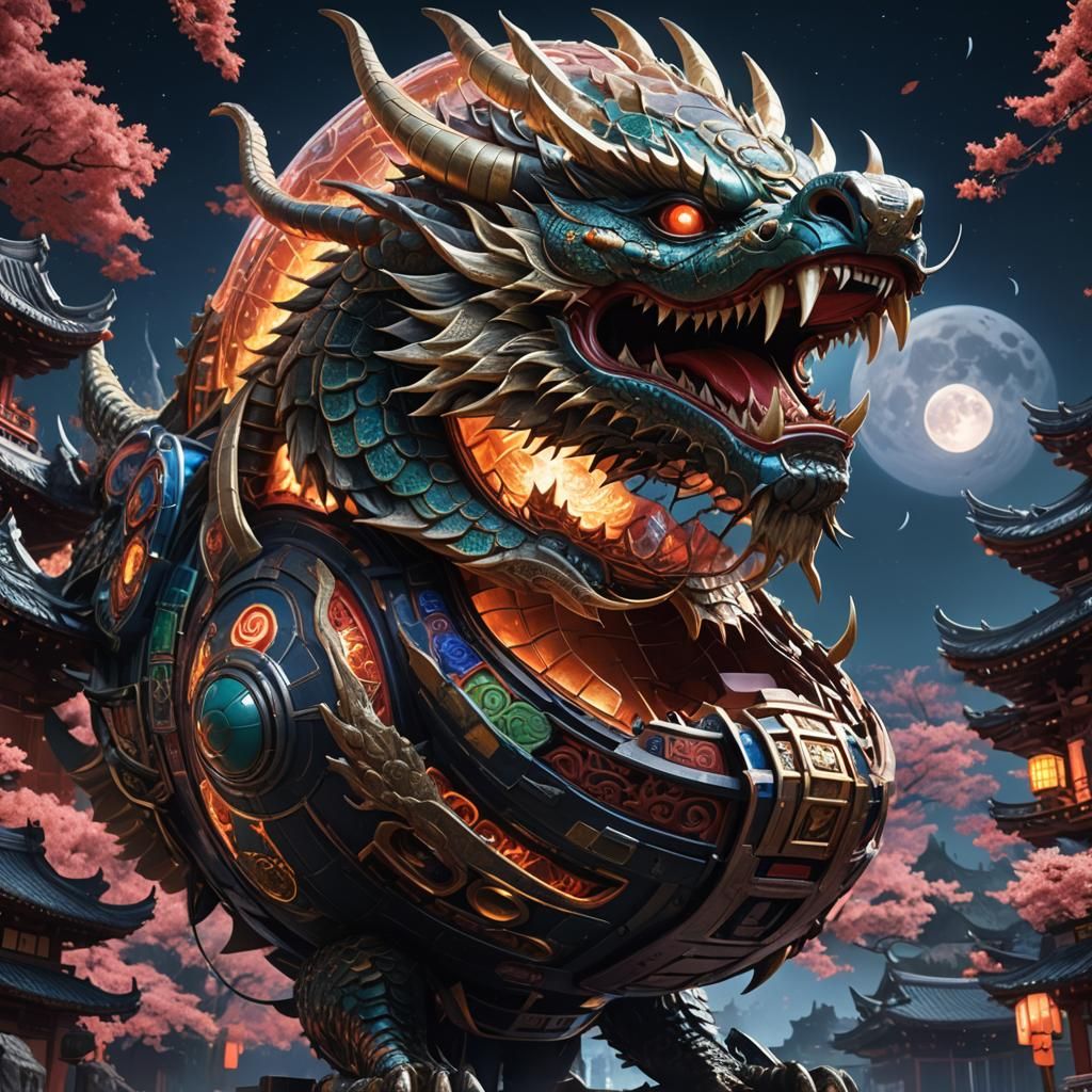 japanese dragon spaceship