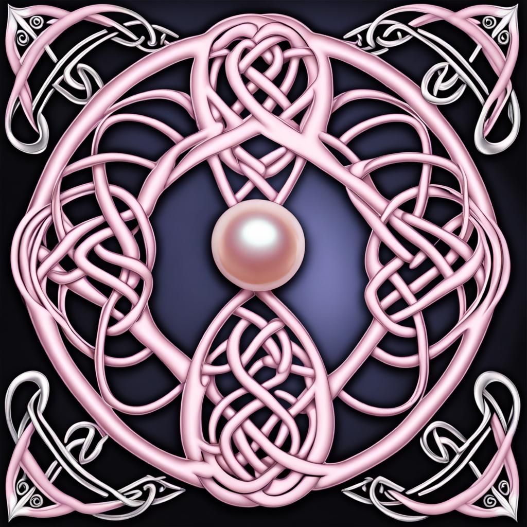 Pink Pearl Celtic Knot Faerie Design
