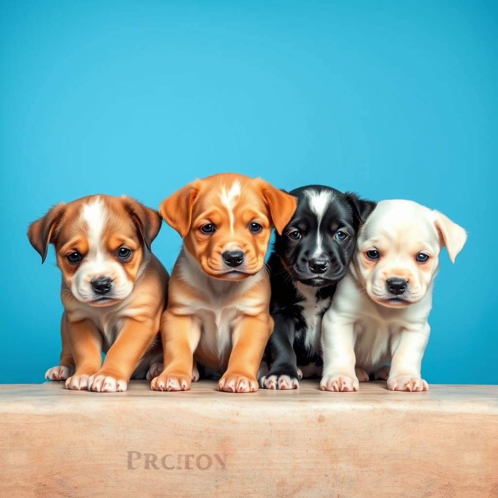 Adorable Puppies Playing Together