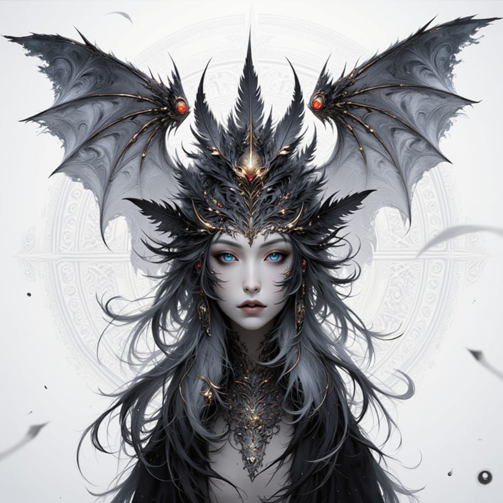 <lora:Featherborn:1.0> + <lora:Anime-Vampire-Flux:1.0> Test