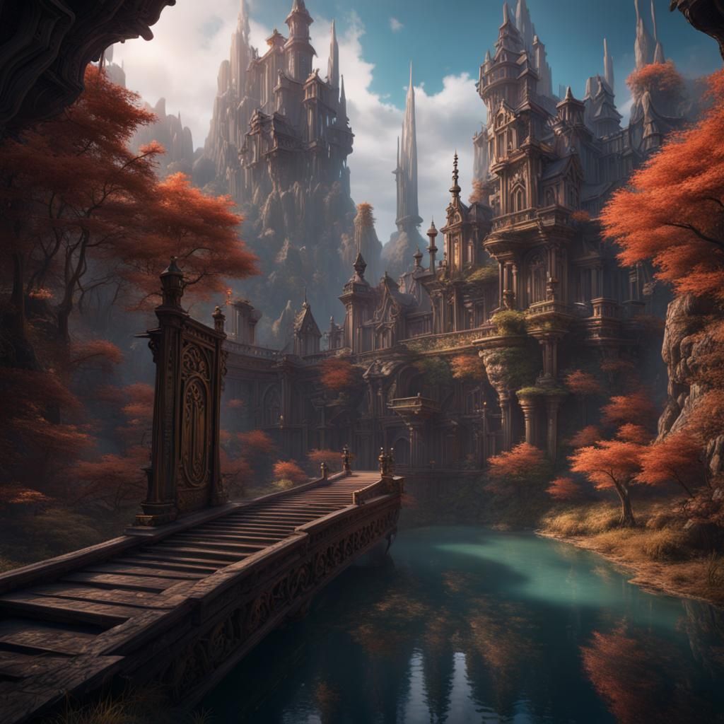 Fantastical Landscape Matte Painting in Unreal Engine
