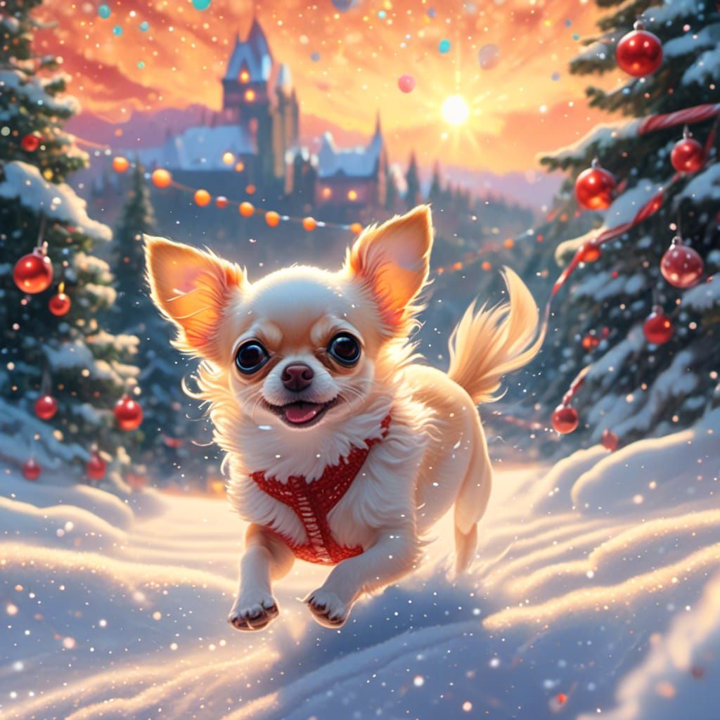 Chihuahua's Christmas Adventure at Tree Farm