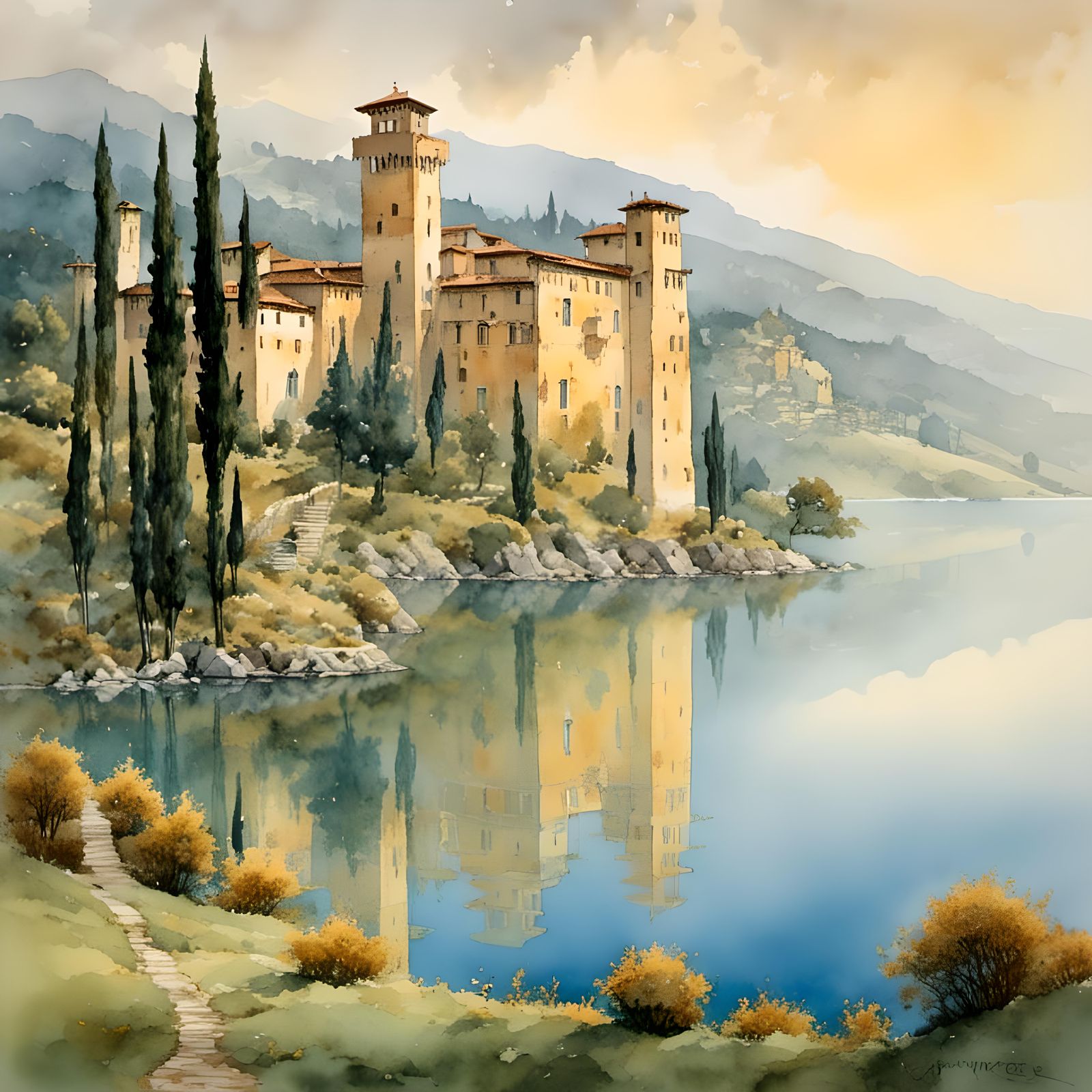 Italian renaissance castle