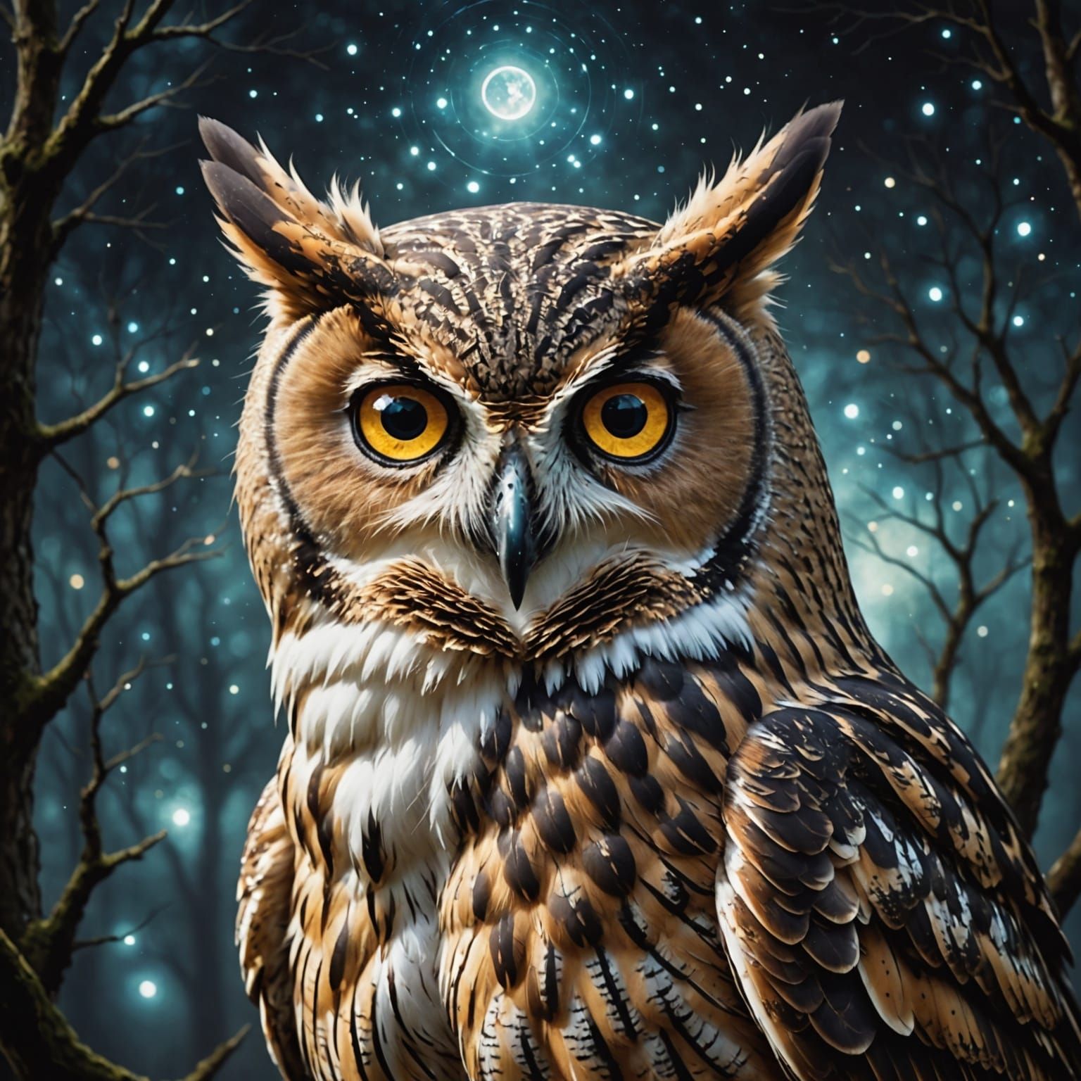 Owl Sees into the Mysterious Future