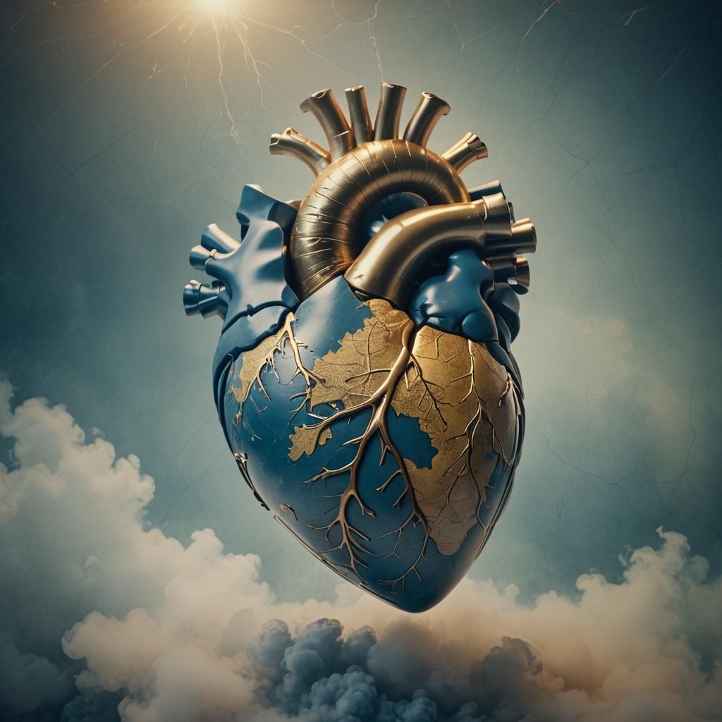 Anatomically Accurate Heart with Map Surface