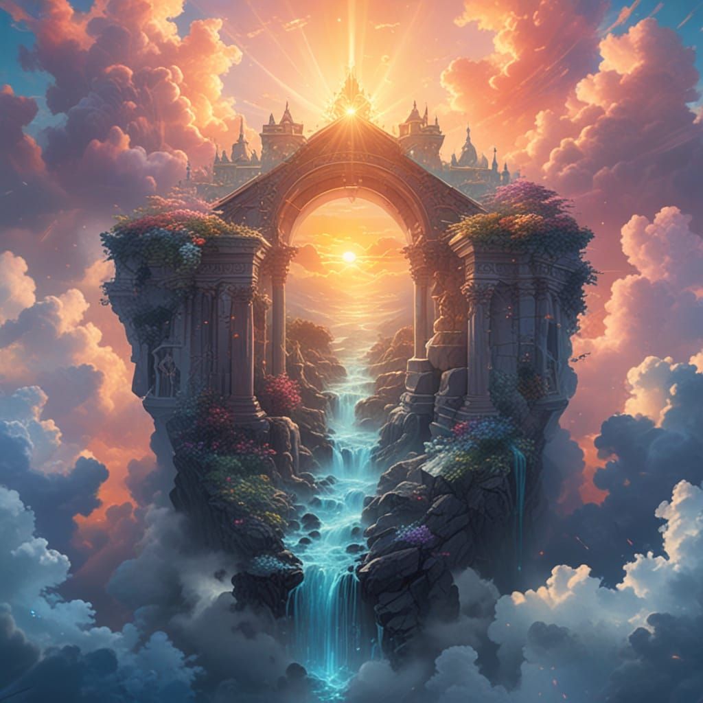 Ethereal Fantasy in Heavenly Sunshine