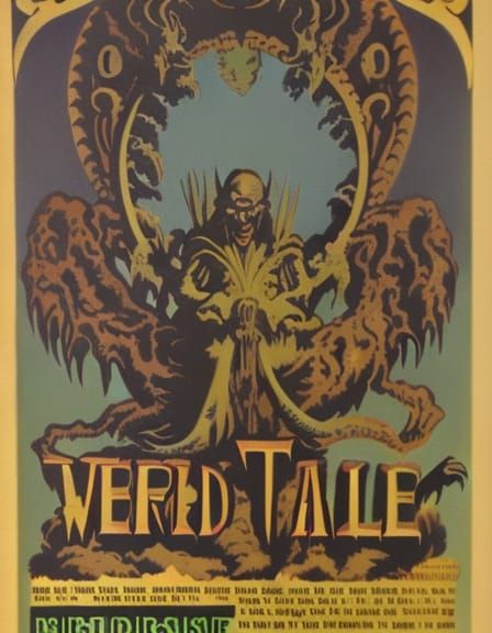 Vintage Magazine Cover: Grotesque Alien Abduction