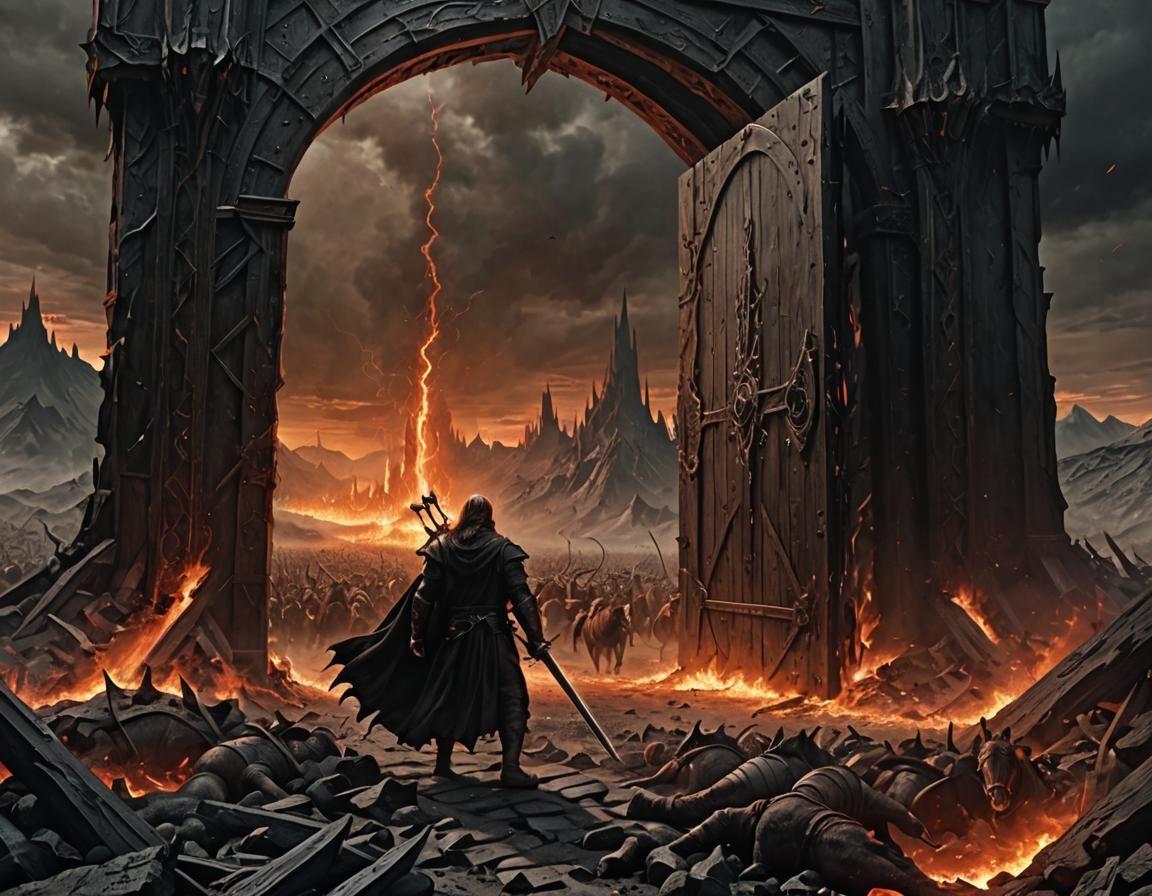 Sauron Emerges from Mordor in Epic Battle