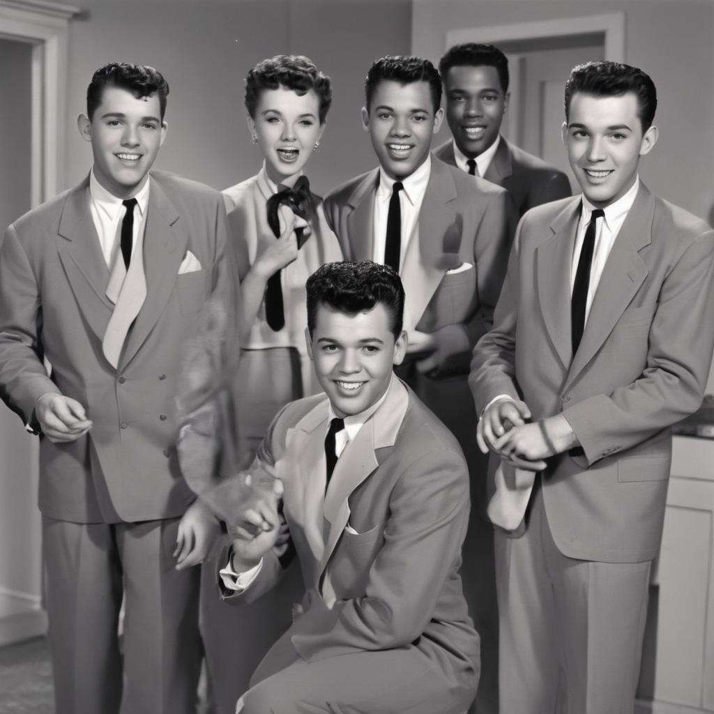 Doo-Wop Group in Vintage 50's Style