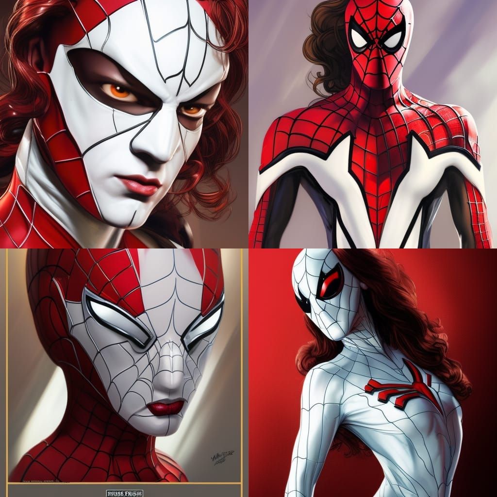 MJ Watson as Spider-Woman: Comic Book Portrait