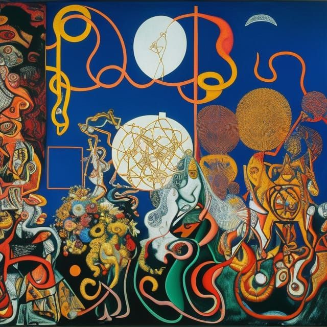 Abstract Line Art Inspired by Modern Masters