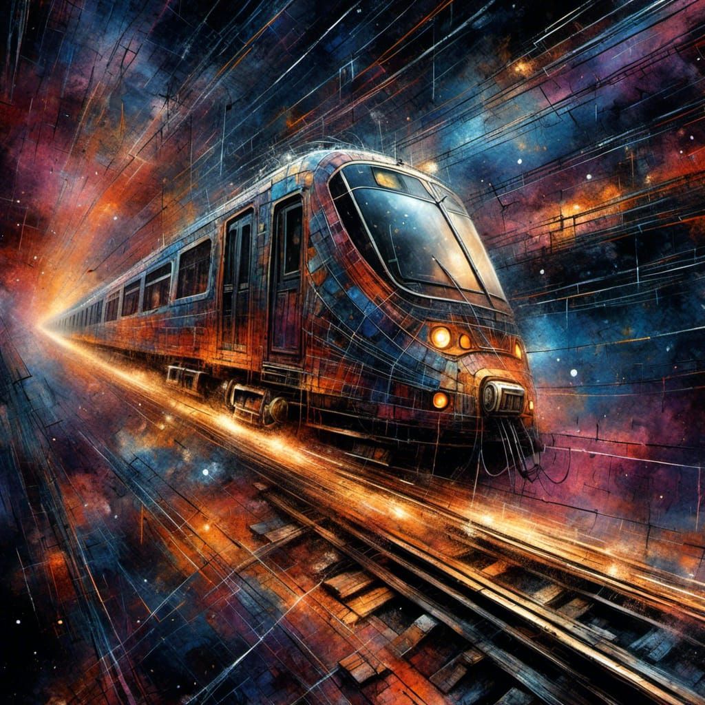 Train Rides Warped Tracks in Space