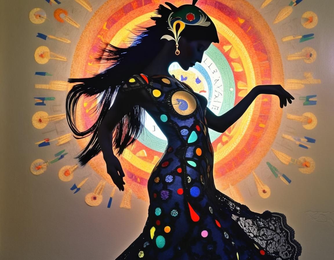 Chromoshadow Dance: Polychrome Threads in Plasma Light