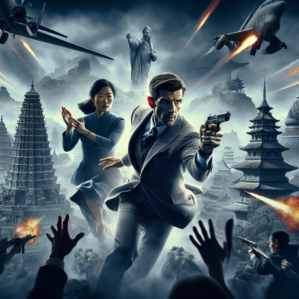 Poster for a new James Bond movie "Never Say Die!" starring ...