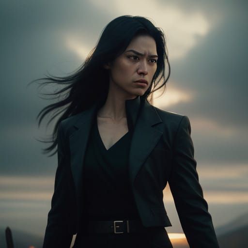 Epic Cinematic Film Still in Vignette Style