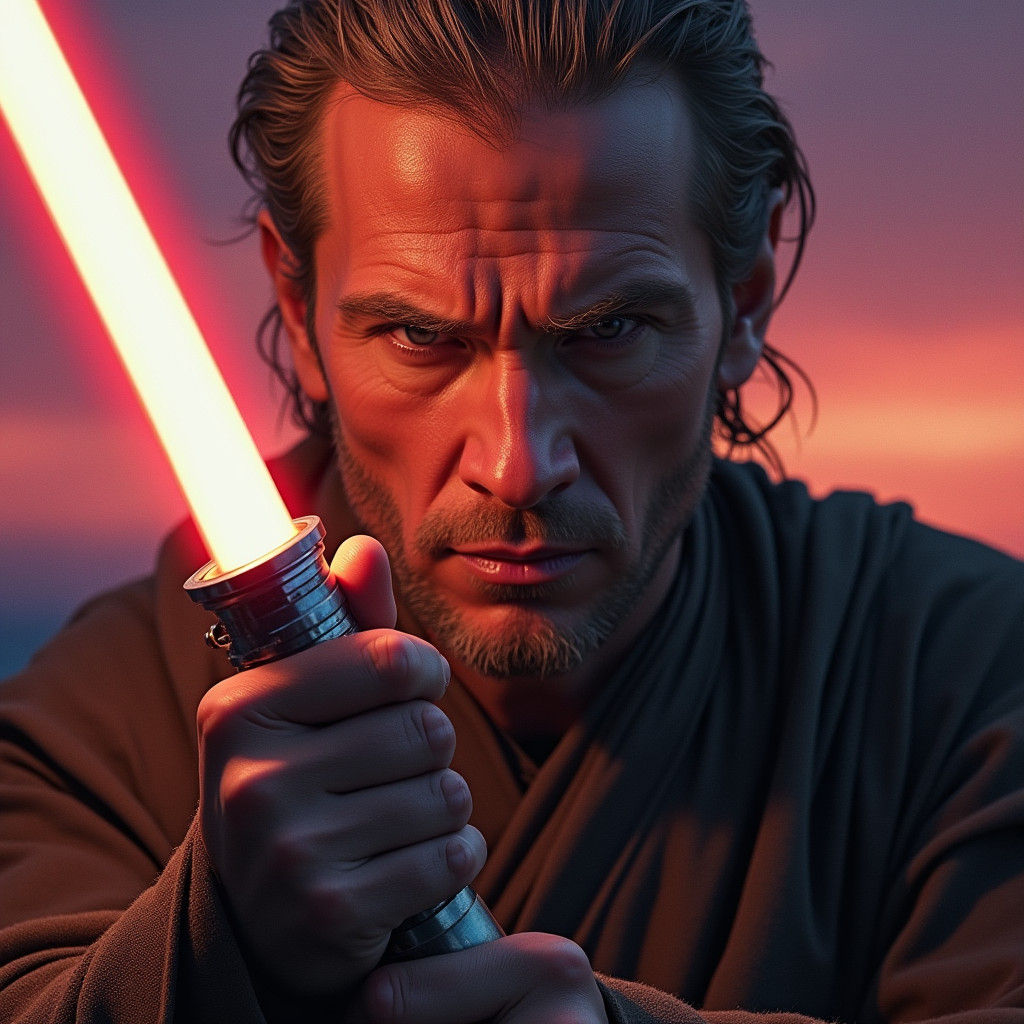 Jedi  lightsaber training