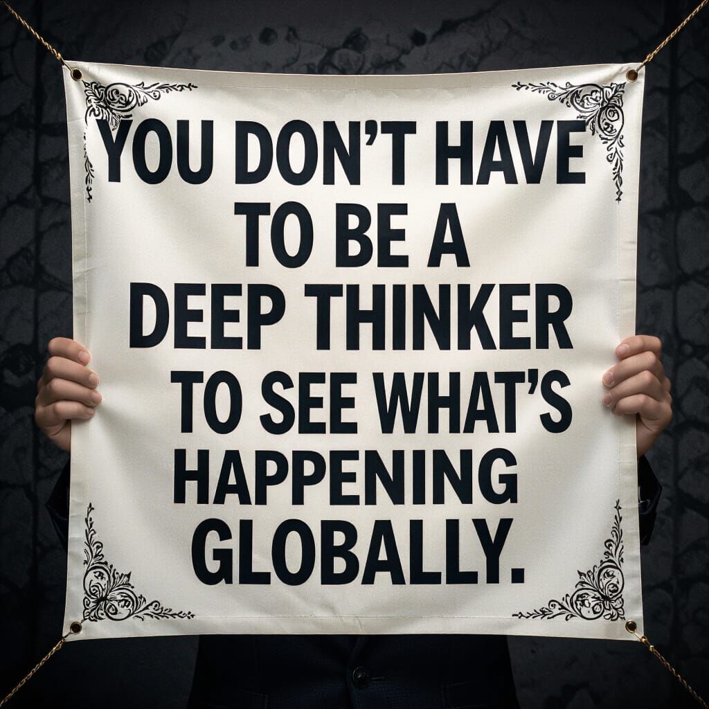 Cinematic HDR Banner With Thought-Provoking Text