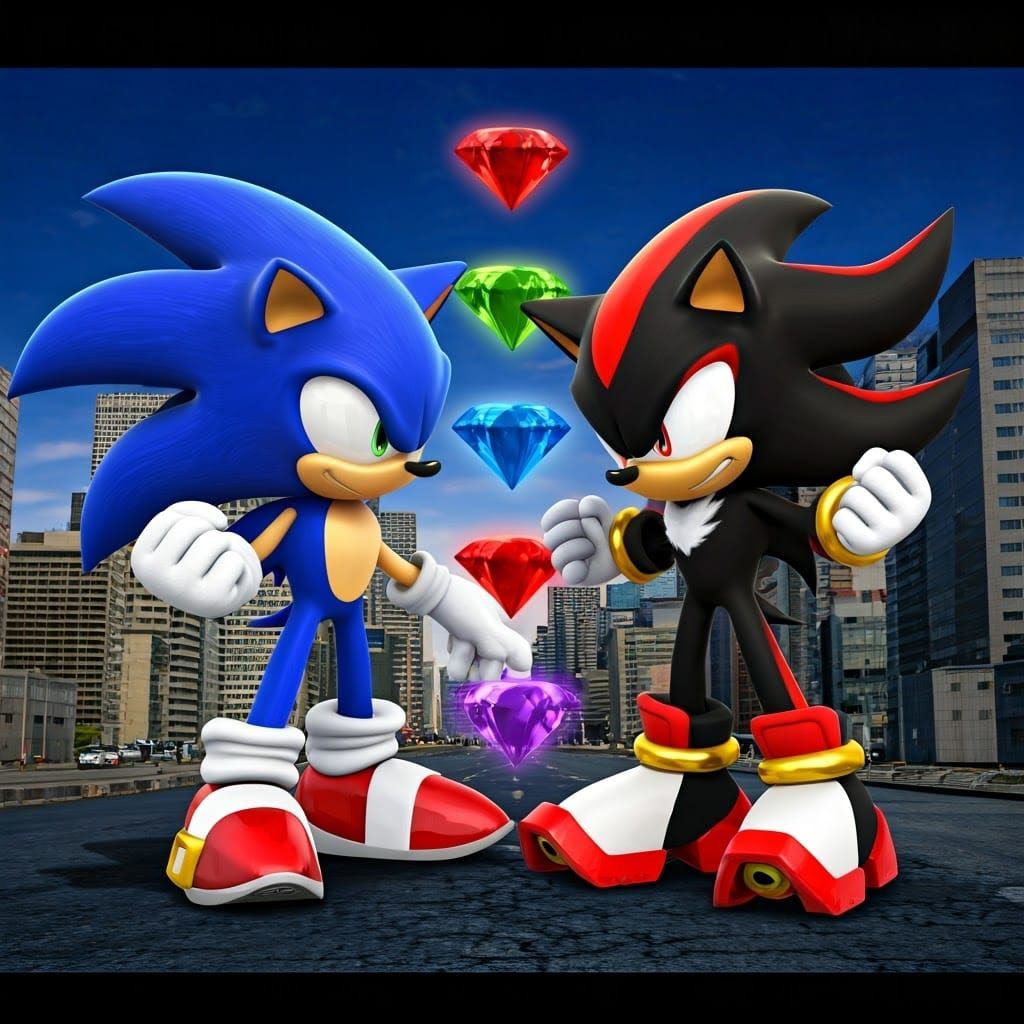 Sonic vs Shadow: Heroic Encounter in the City