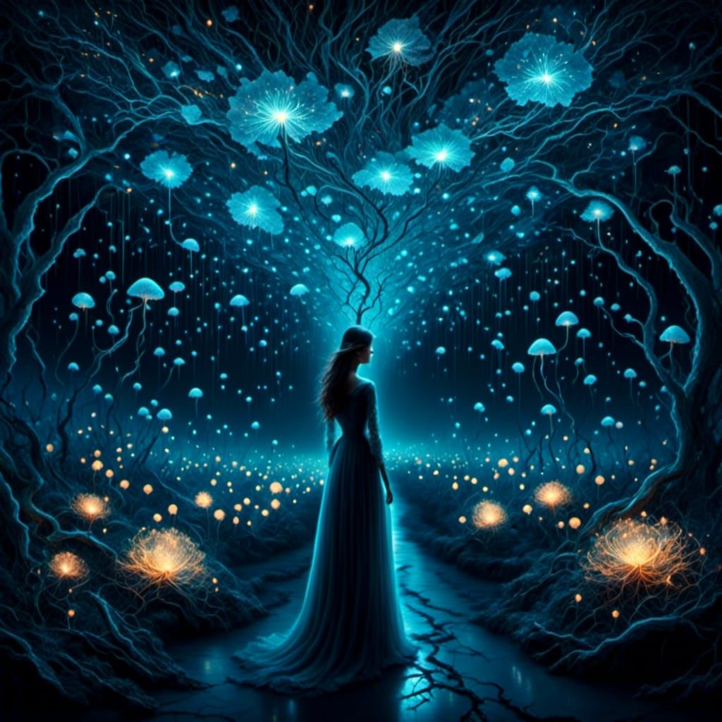 Magical Starlit Road to Nowhere