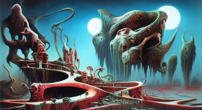 Cosmic Nightmare: A Hellish Dreamscape of Destruction